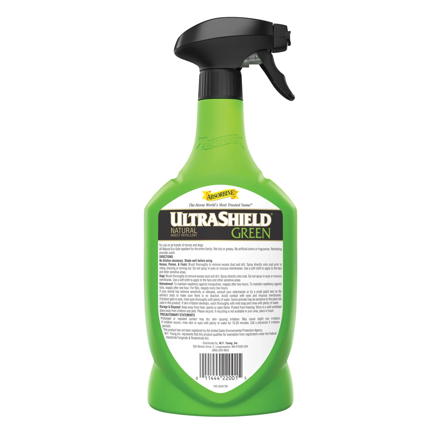 Absorbine® UltraShield® Green Natural Fly Repellent - Quart - Image 2