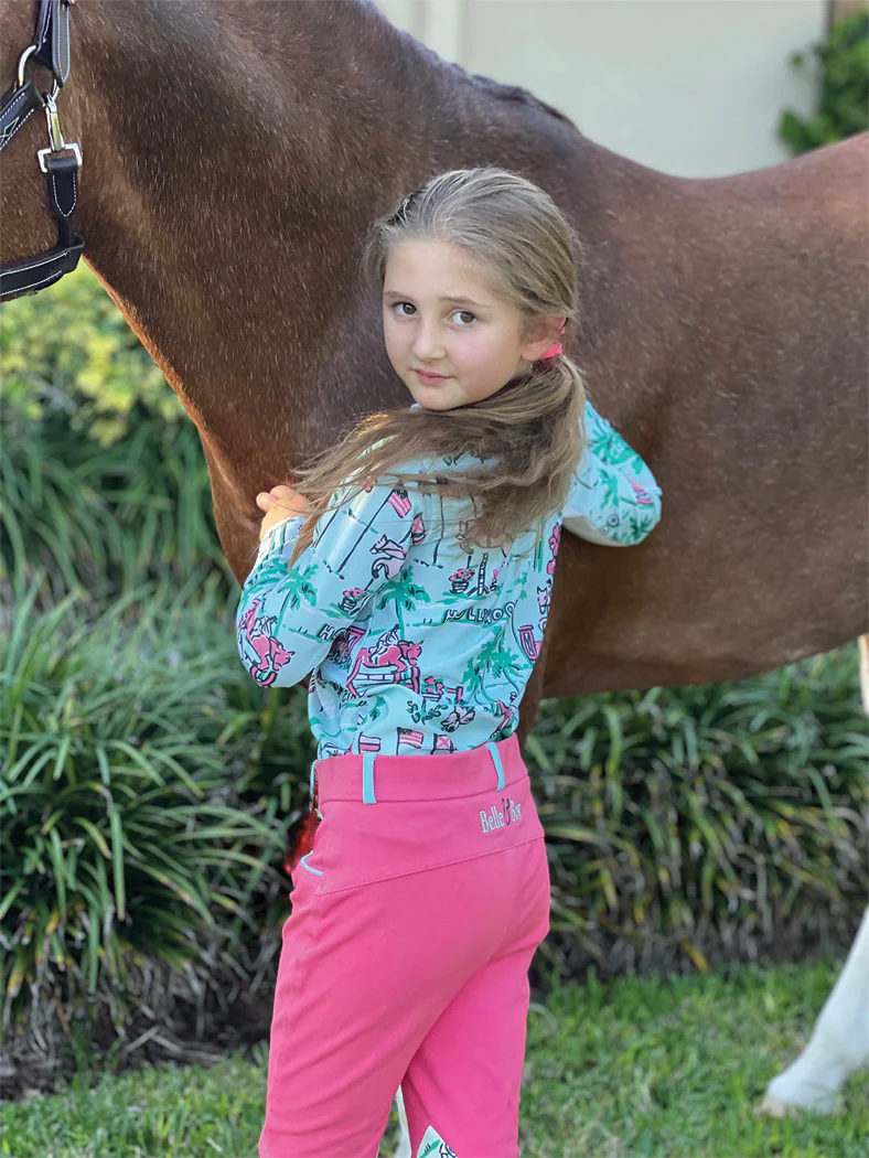 Belle & Bow Equestrian Children’s Long Sleeve Sun Shirt - Image 8
