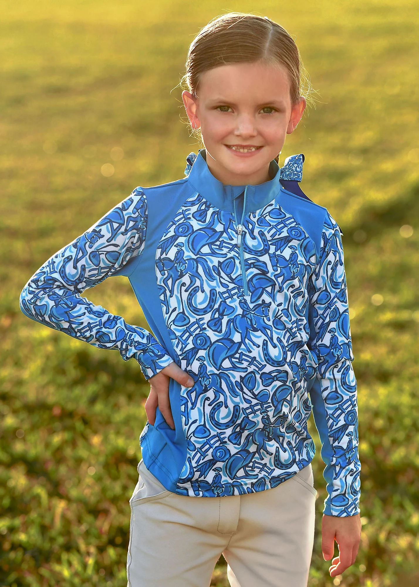 Belle & Bow Equestrian Girls’ Pullover Long-Sleeve Shirt - Image 4