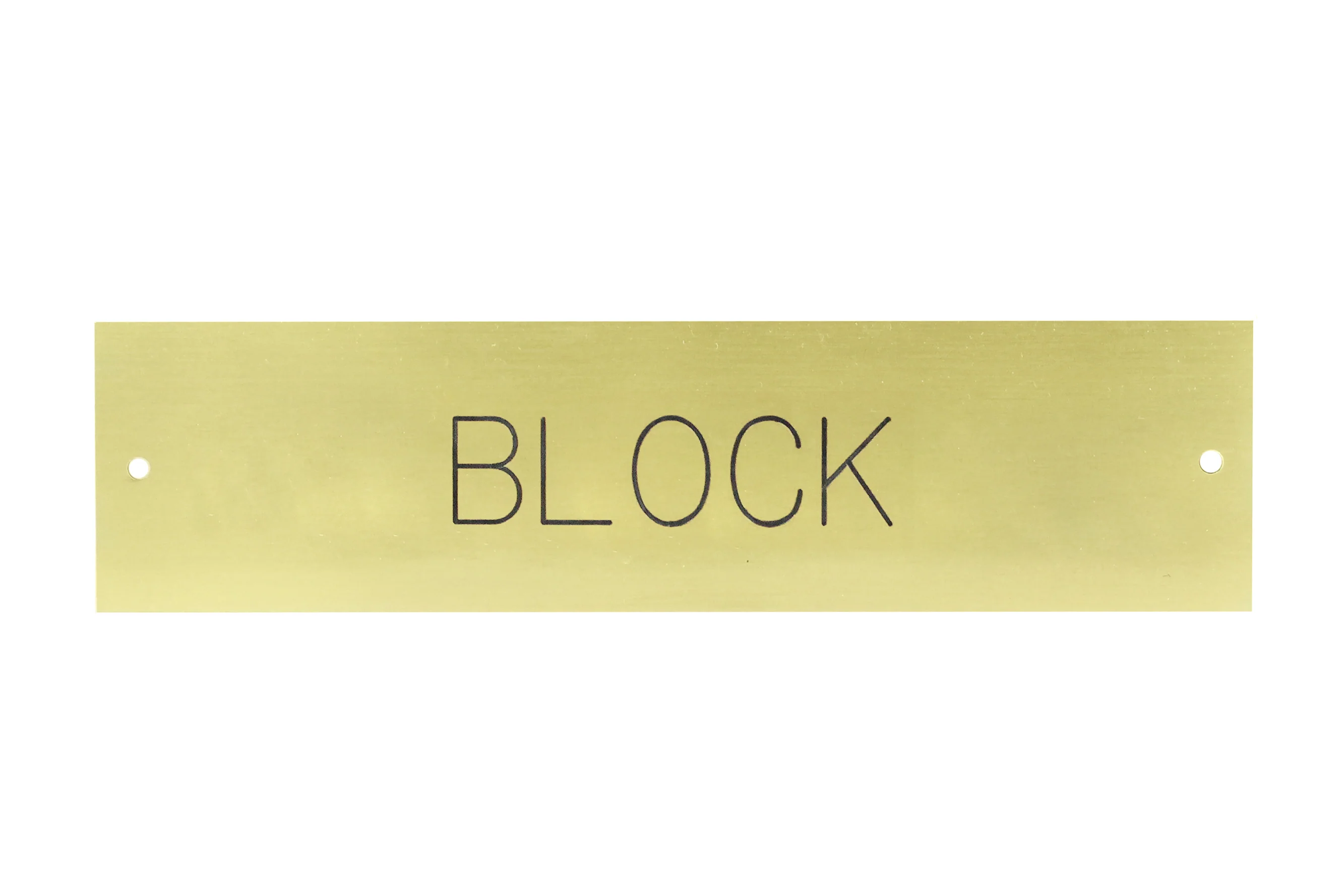 Brass Halter NameplateĀ - 3 lines - Image 6