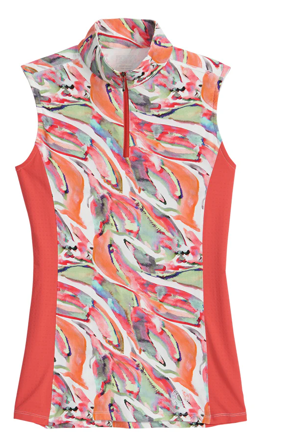 CoolBlast® 100 Ladies’ Lakeland Sleeveless Print Shirt - Image 4