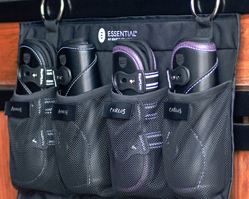 EquiFit® Essential Hanging 24-Pocket Horse Boot Organizer with ID Patches - Image 2