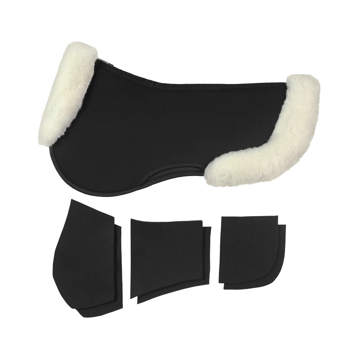EquiFit® UltraWool™ Thin ImpacTeq® Half Pad with Shims - Image 2