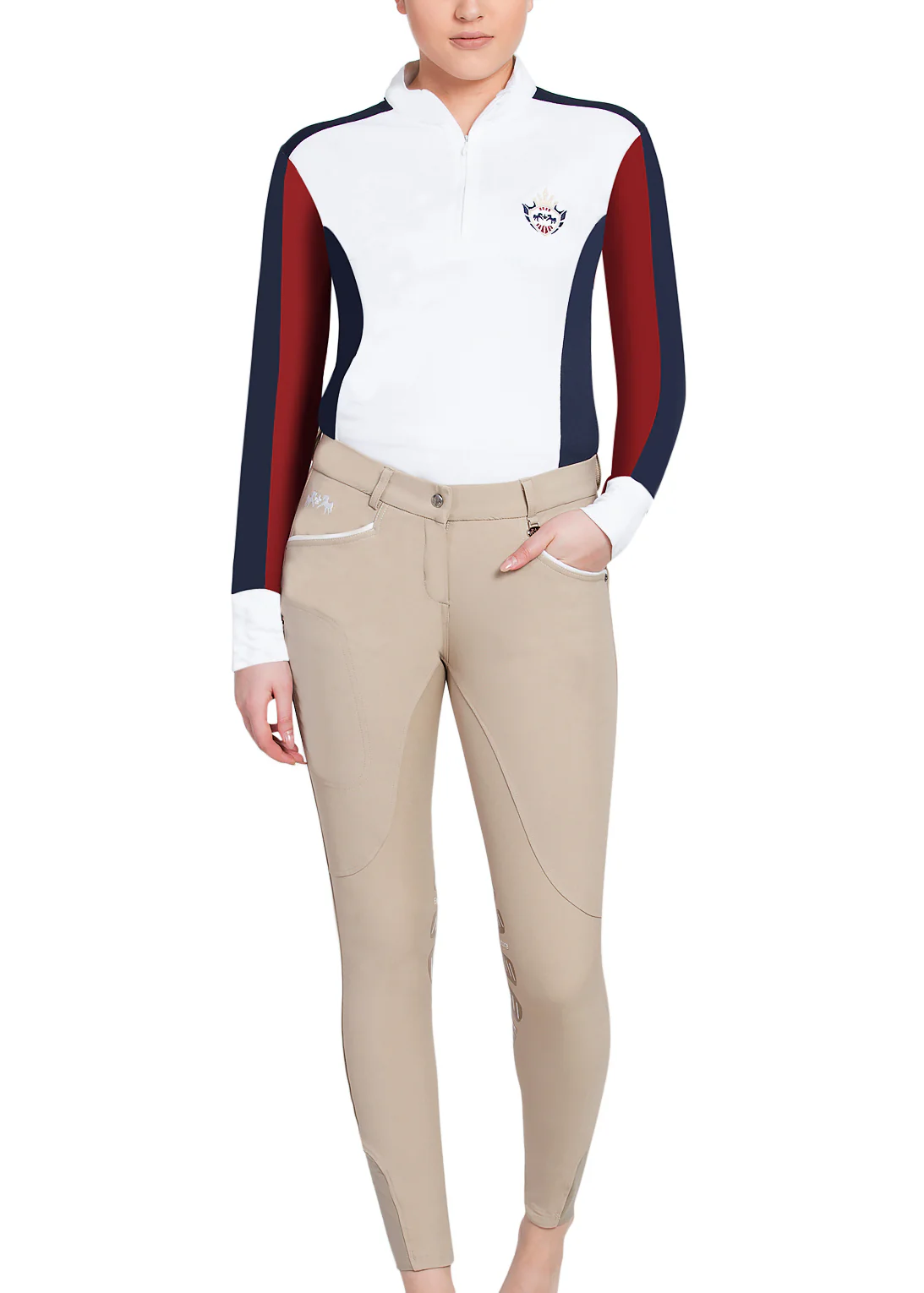 Equine Couture™ Ladies' Lille Knee-Patch Breech - Image 14