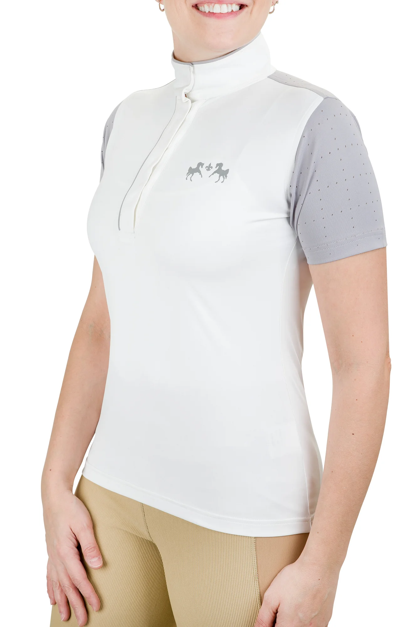 Equine Couture™ Ladies’ Magda EquiCool Short Sleeve Show Shirt - Image 6