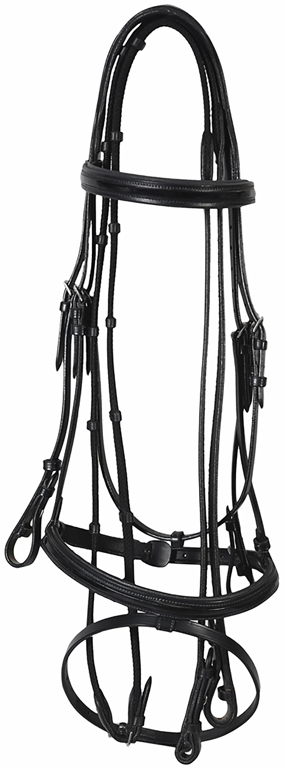 Henri de Rivel Piaffe Mono Crown Bridle with Flash Noseband & Patent Leather - Image 2