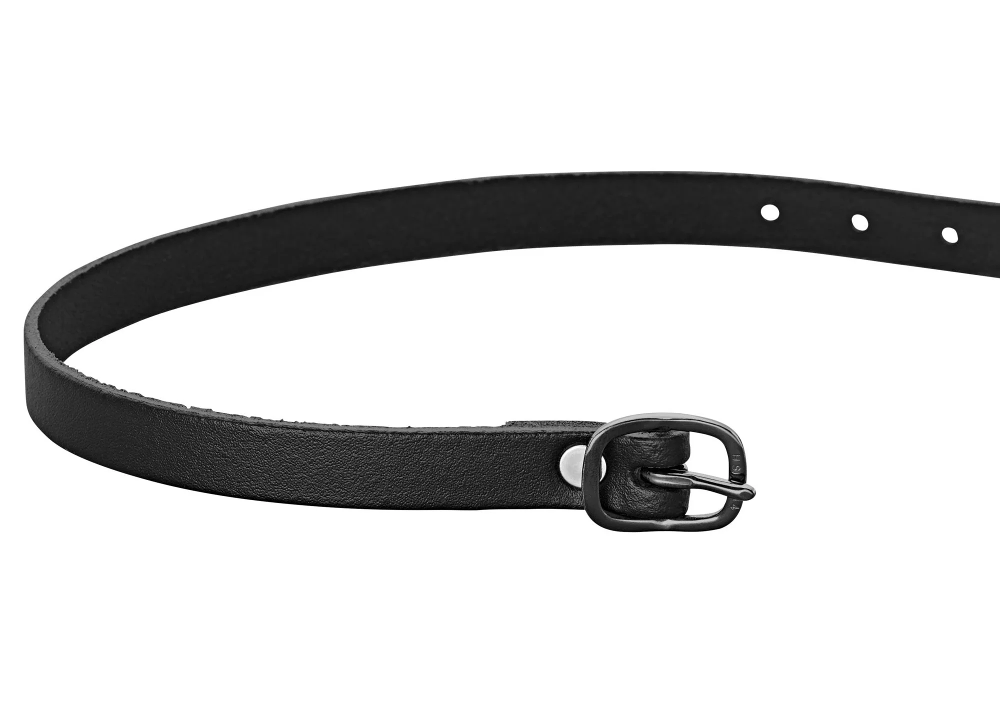 Herm Sprenger Black Buckle Leather Spur Straps - Image 3