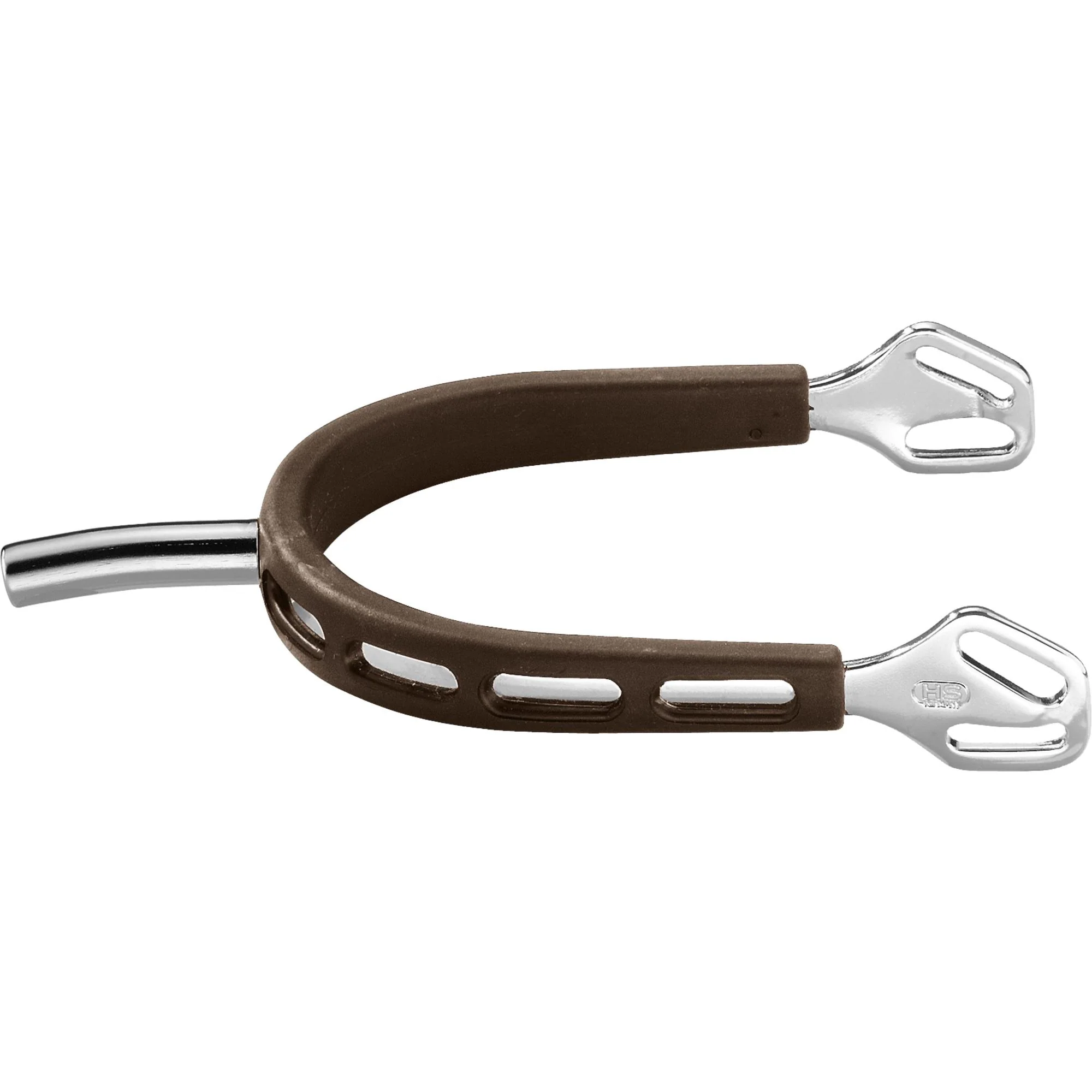 Herm Sprenger® Ultra Fit Brown Grip Small Round Rowel Spurs - Image 4