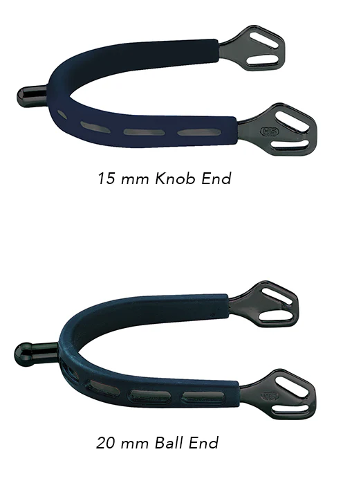 Herm Sprenger® Ultra Fit Extra Grip Black Knob Spurs - Image 6