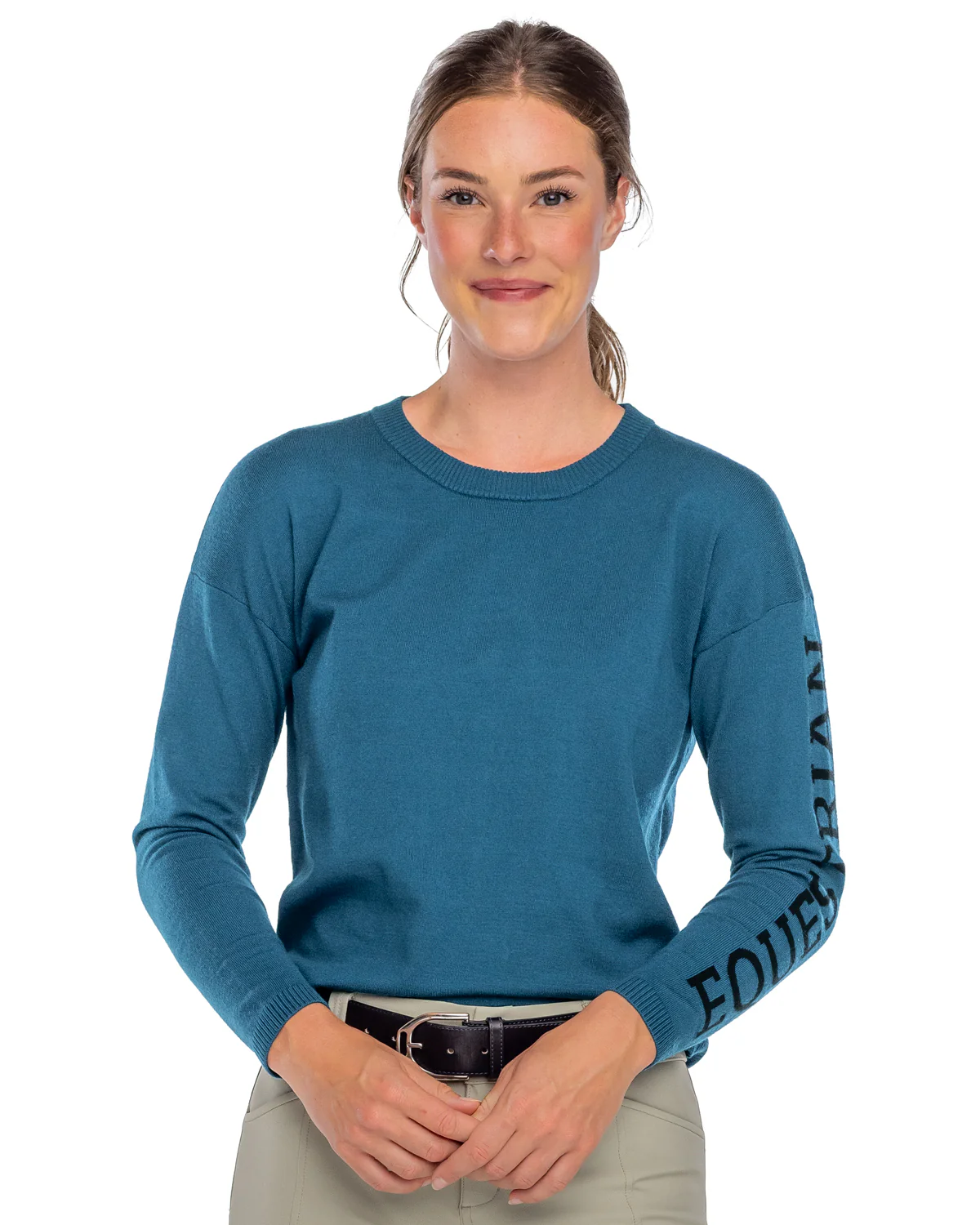 Kastel Denmark Ladies’ Crew Neck Equestrian Sweater - "Freya" - Image 2