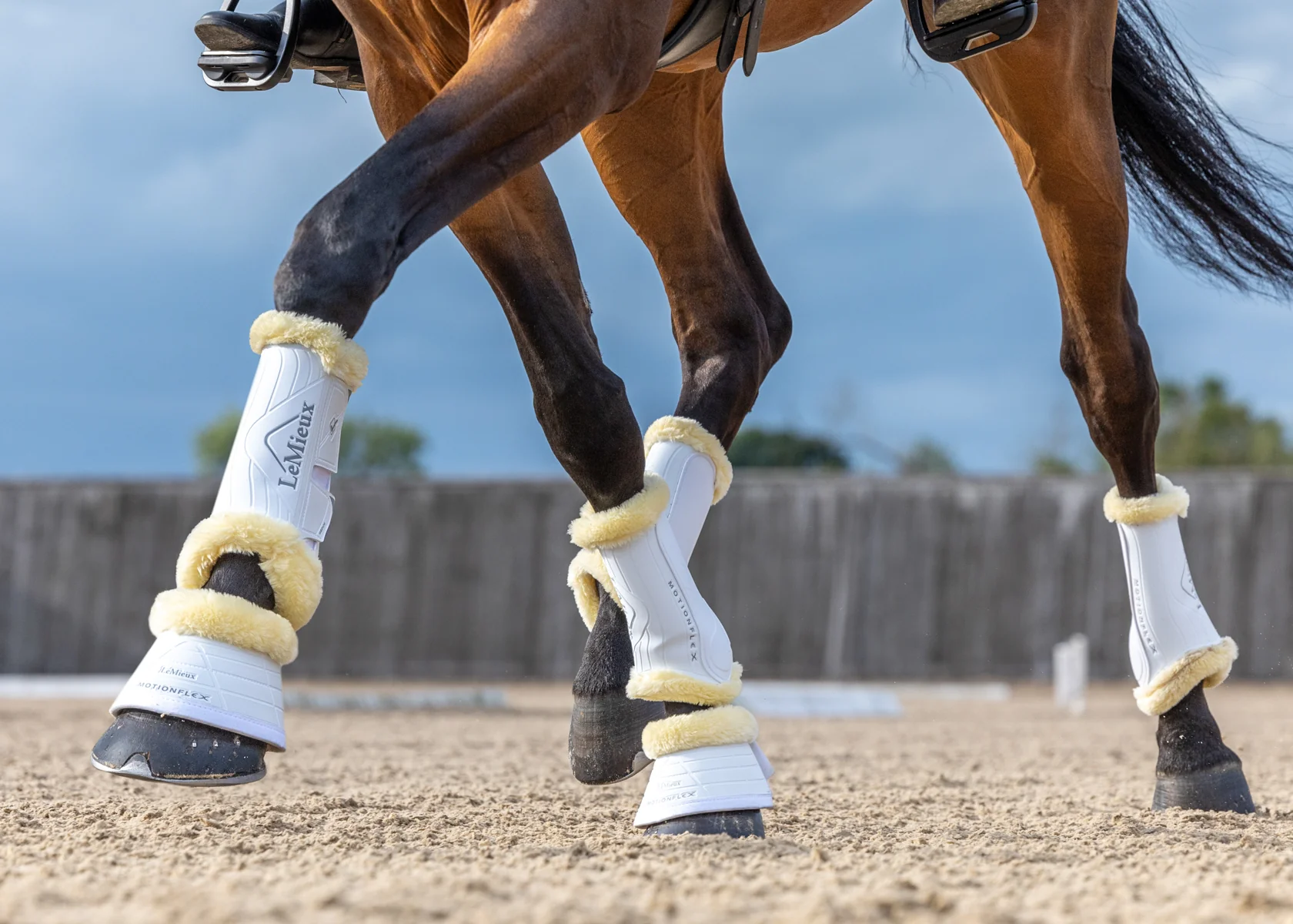 LeMieux® Motionflex Overreach Boots with Simuwool - Image 4