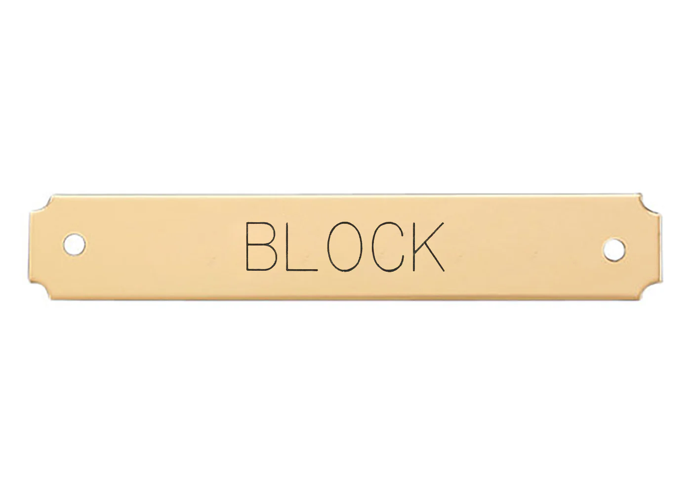 Notched Corner Saddle Nameplate - Image 12
