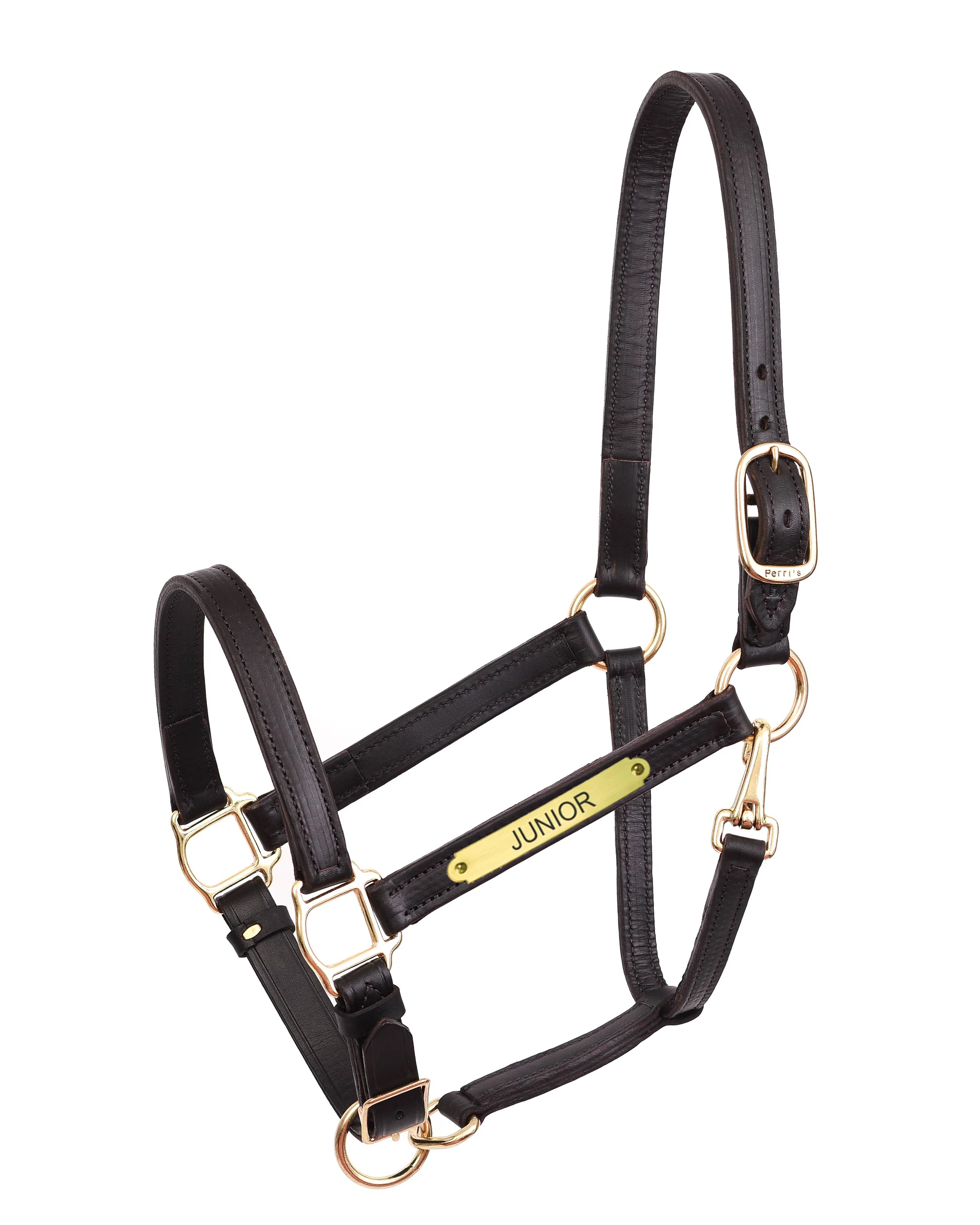 Perri’s® 1" Leather Turnout Halter with Nameplate - Image 3