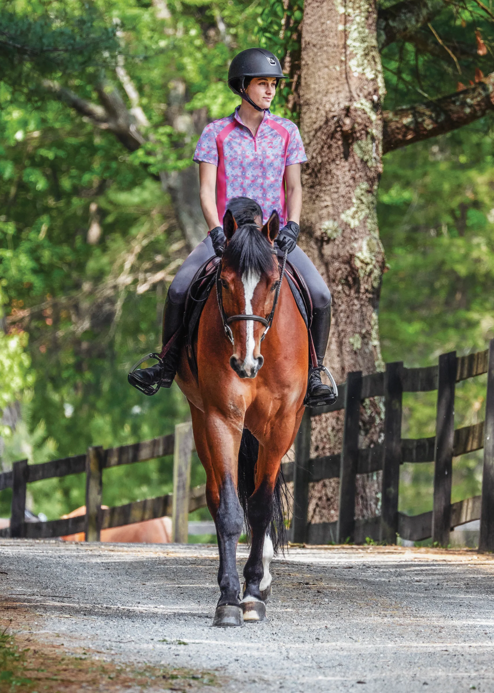 Riding Sport™ Ladies’ Airflow Quarter-Zip Print Short Sleeve Shirt - Image 6