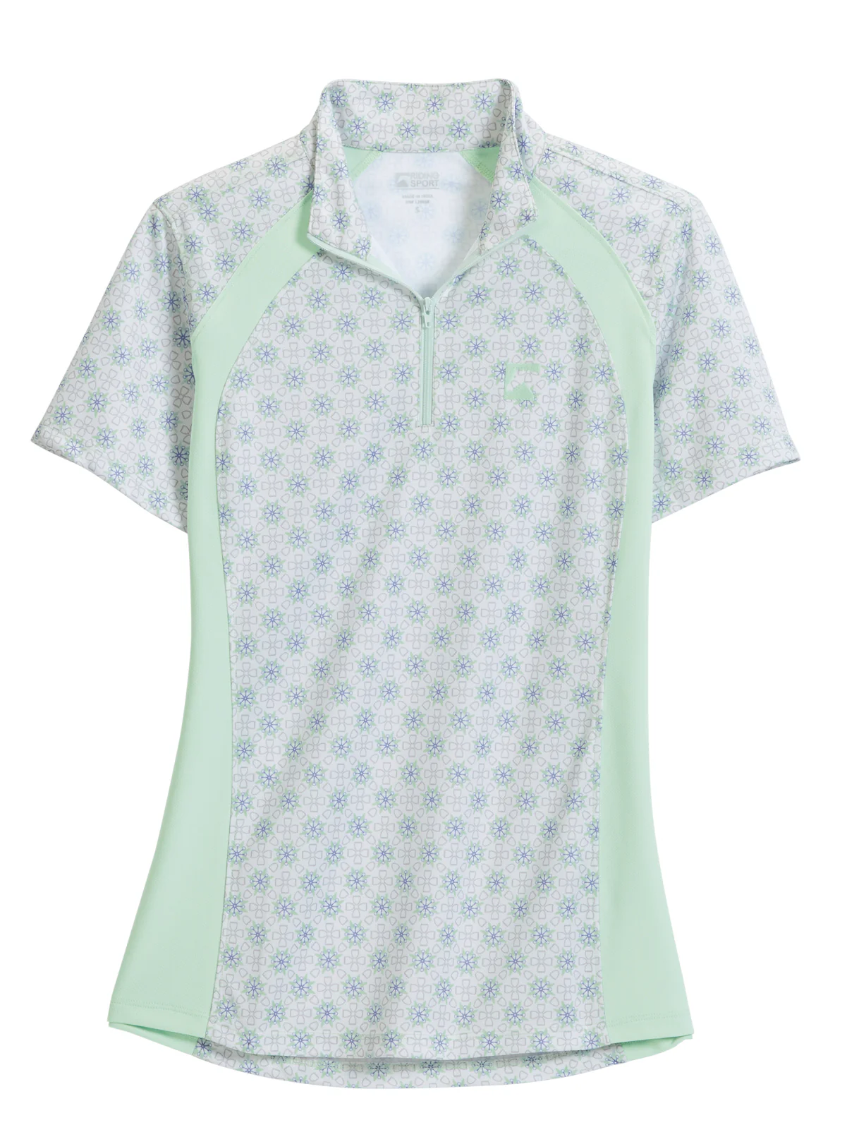 Riding Sport™ Ladies’ Airflow Quarter-Zip Print Short Sleeve Shirt - Image 9