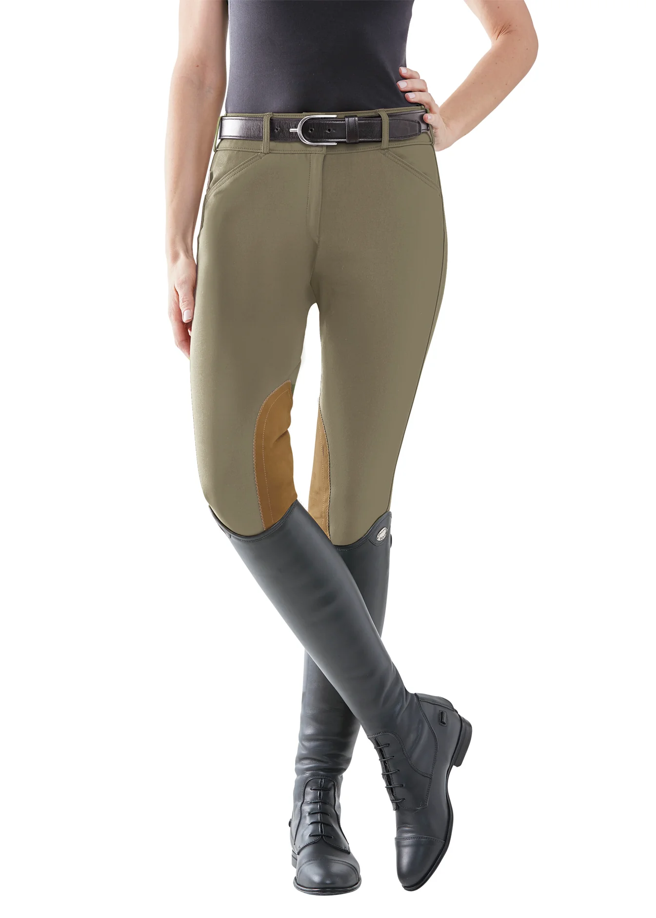 THE TAILORED SPORTSMAN™ Ladies’ Mid-Rise Vintage Patch Breech - Image 3