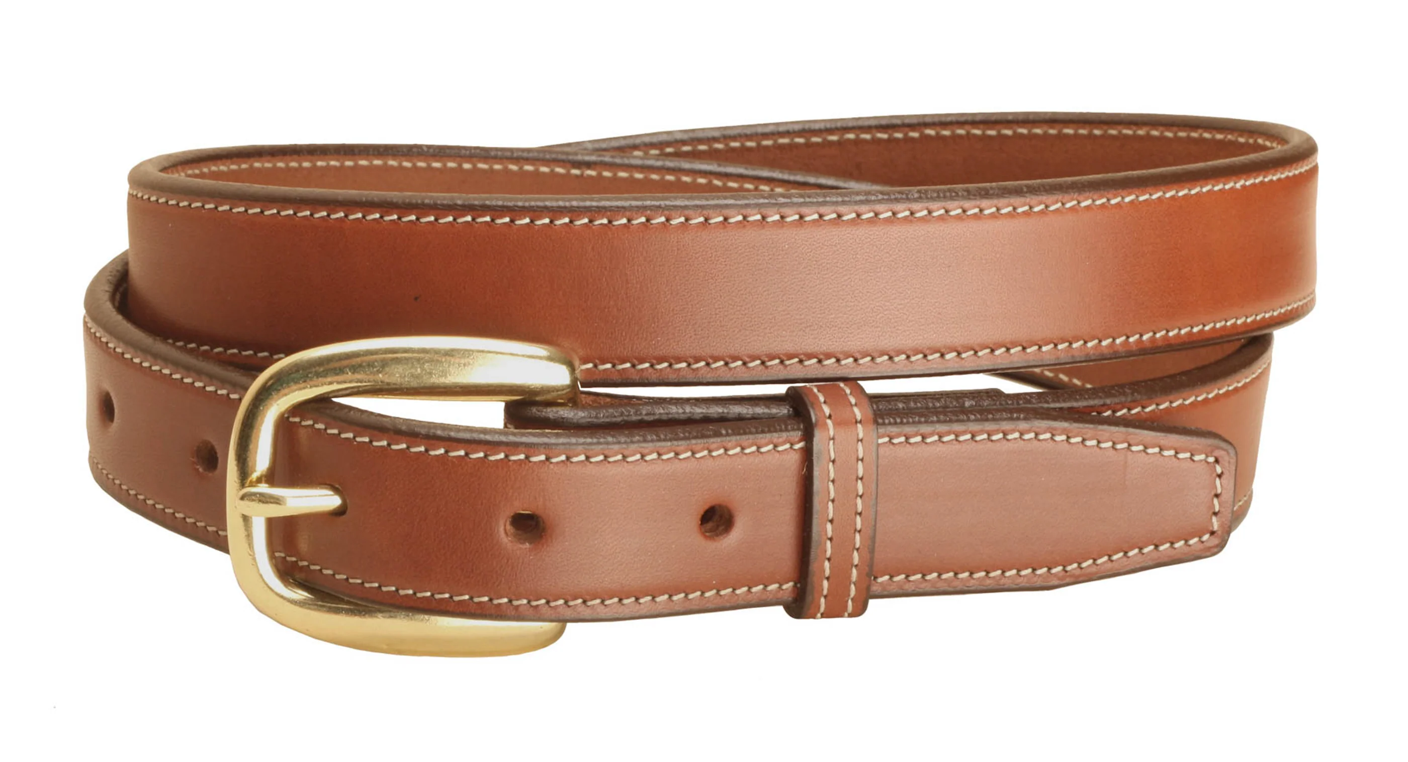 Tory Leather 1" Stitched Leather Belt - Image 5